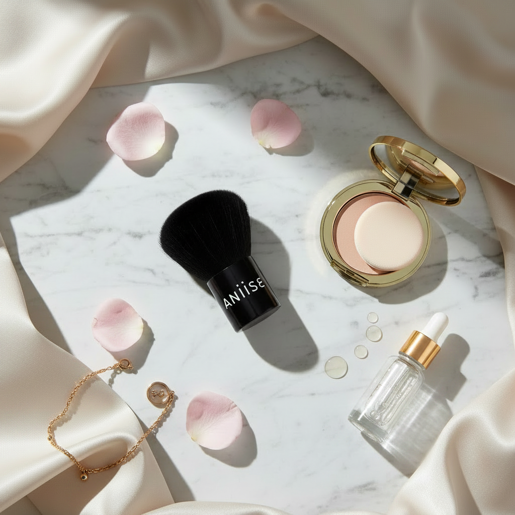 Synthetic Kabuki Brush – Soft, Dense & Flawless Blending for Powder, Liquid & Cream Makeup