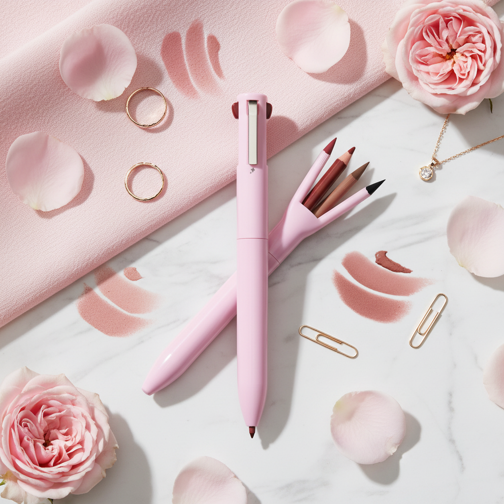 4-in-1 Beauty Pen – Eyeliner, Lip Liner & Brow Pencil All-in-One Waterproof Makeup Tool