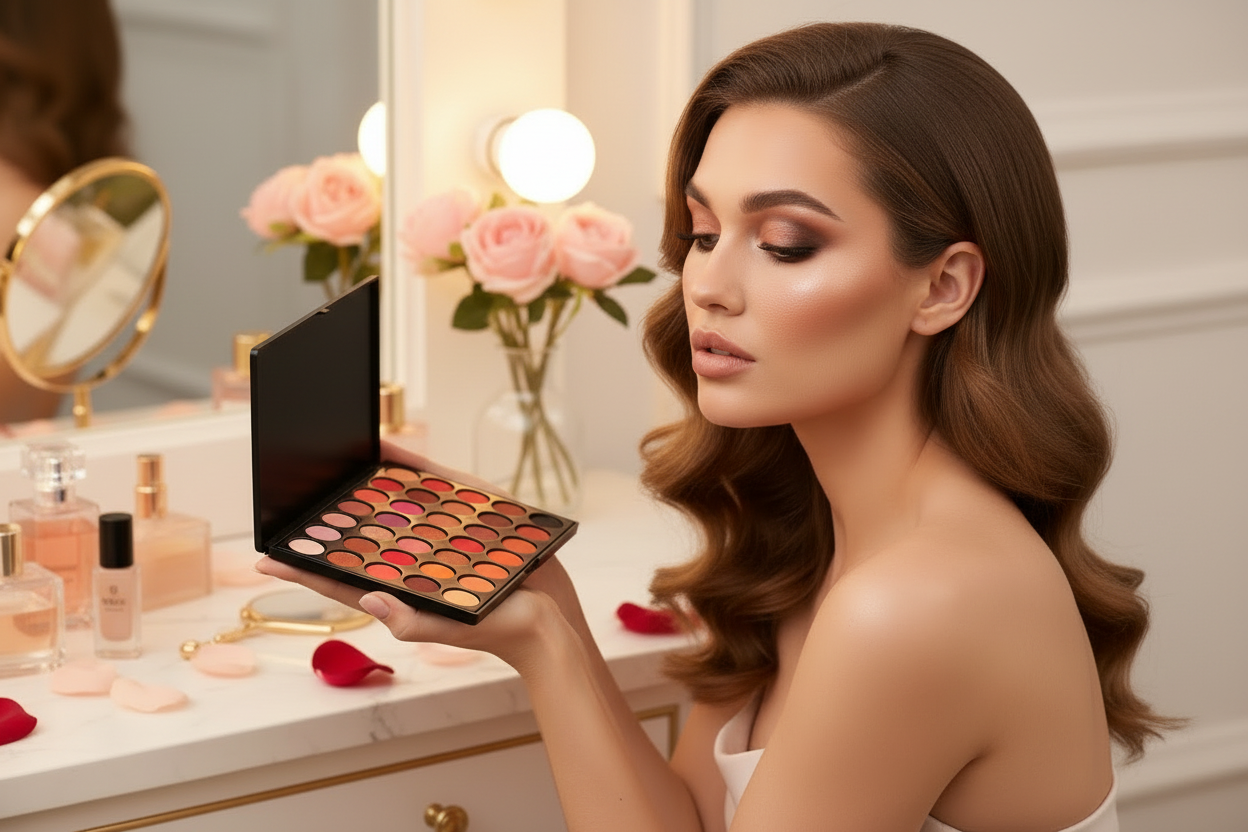 35 Shade Eyeshadow Palette – Highly Pigmented, Blendable & Long-Lasting Makeup Kit